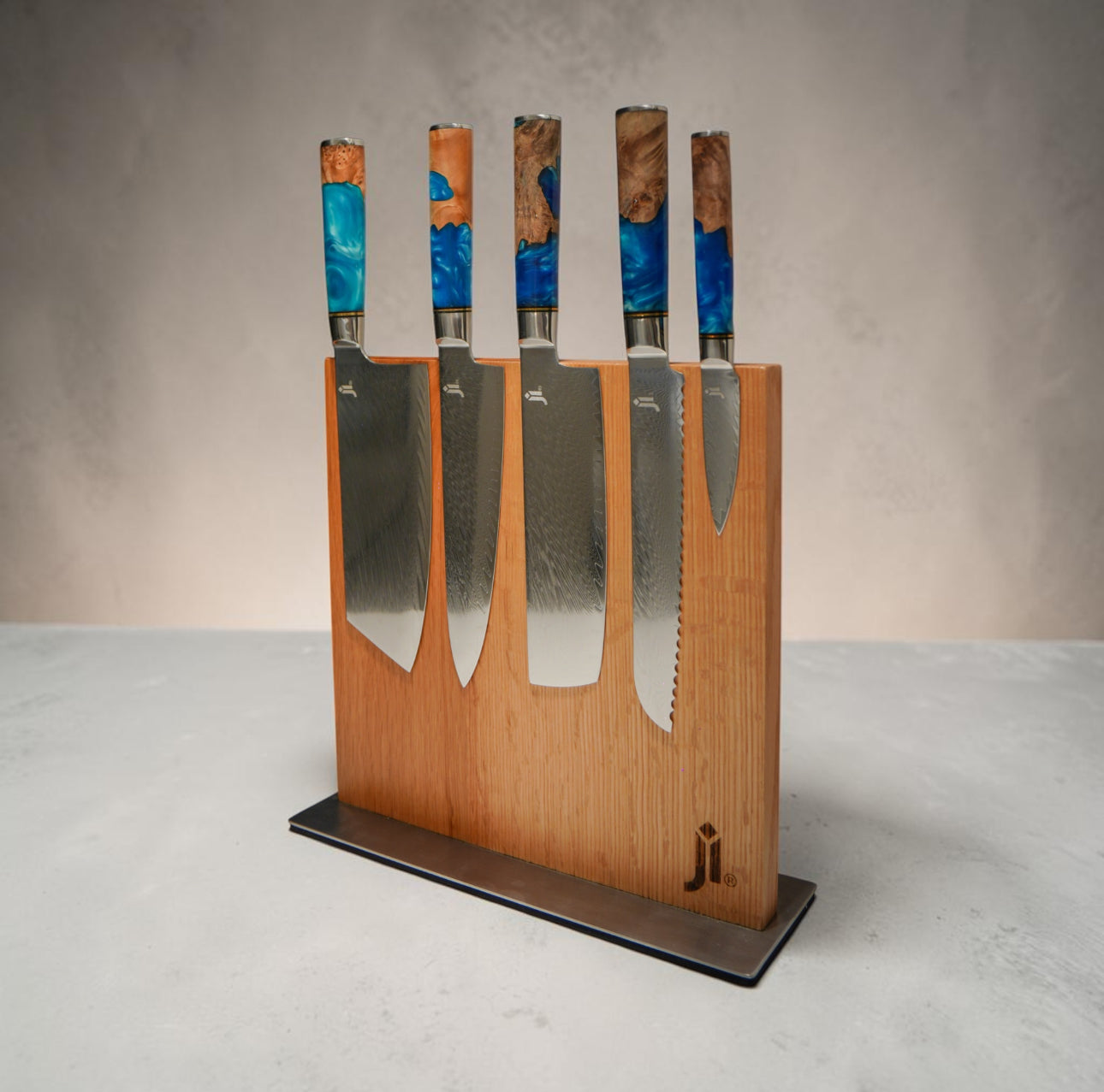 JI 'Ryujin' Full Kitchen Damascus Set (5 Pcs)