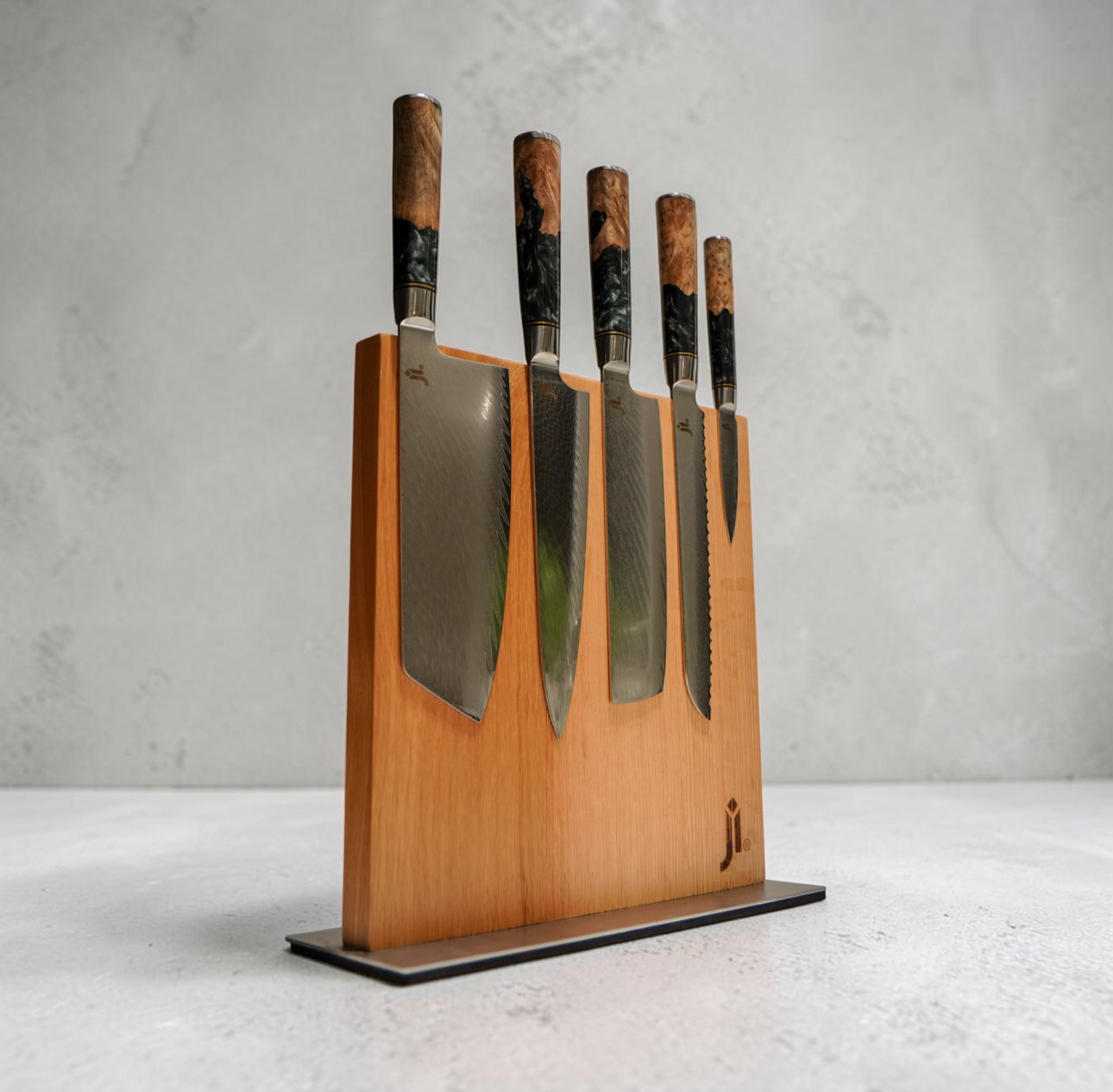 JI 'Tutsu' Full Kitchen damascus Set  (5 Pcs)