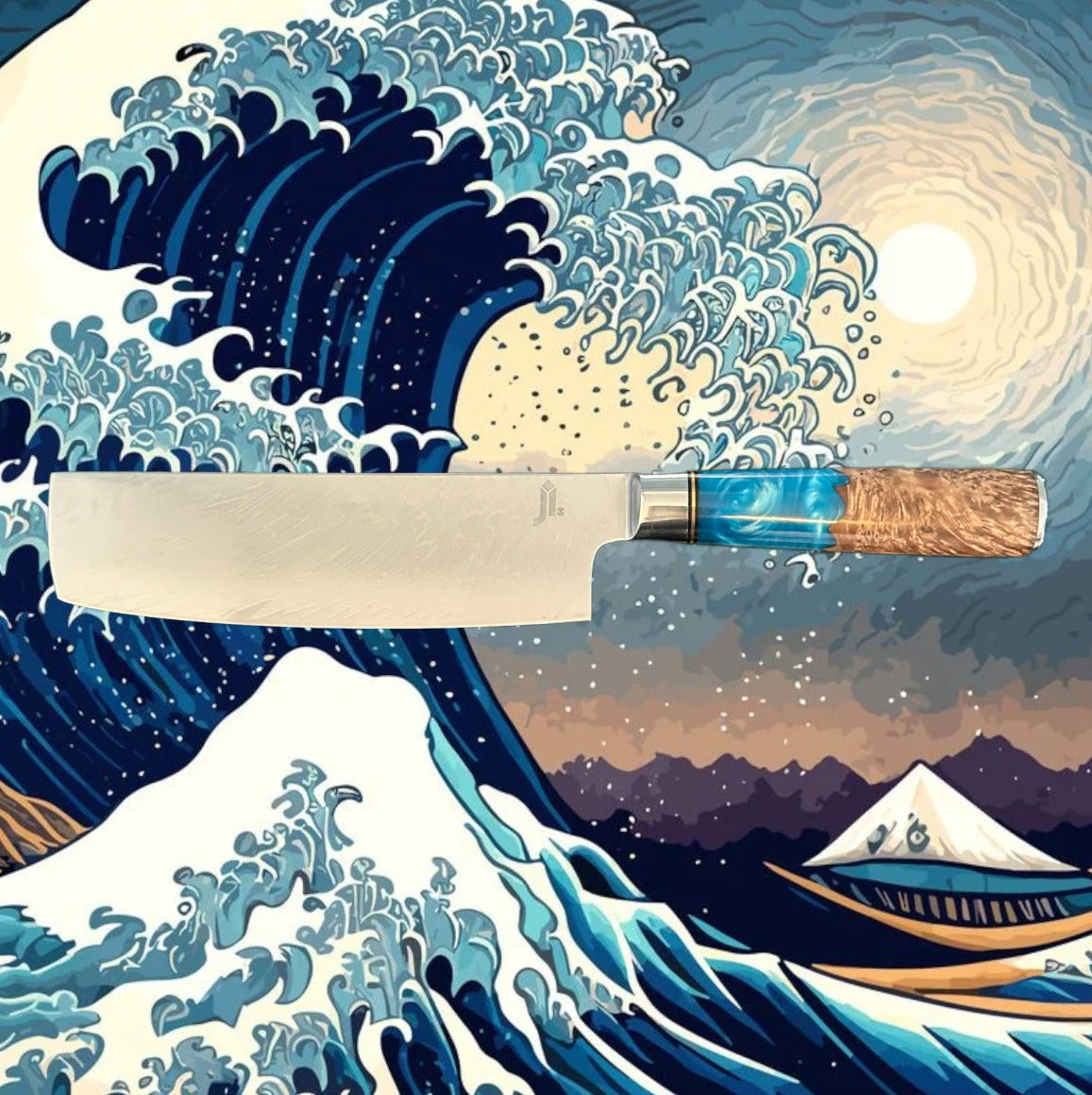 JI 'Ryujin' Nakiri Knife Damascus