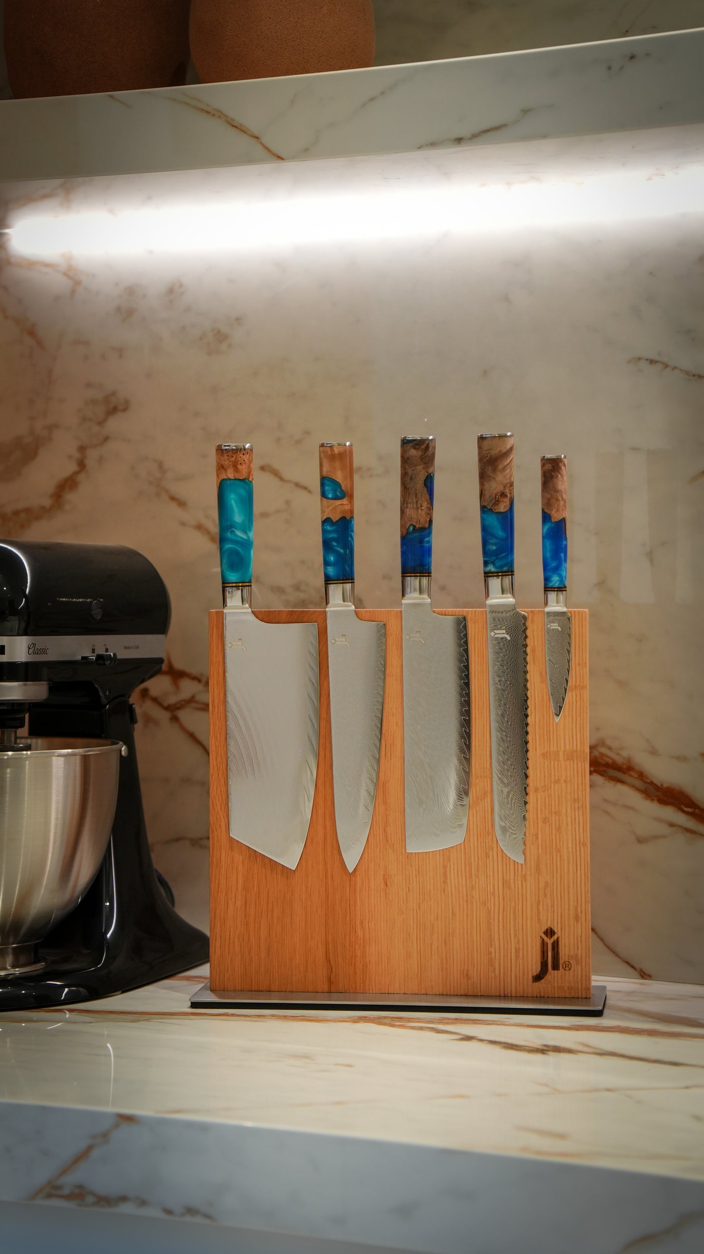 JI 'Ryujin' Full Kitchen Damascus Set (5 Pcs)