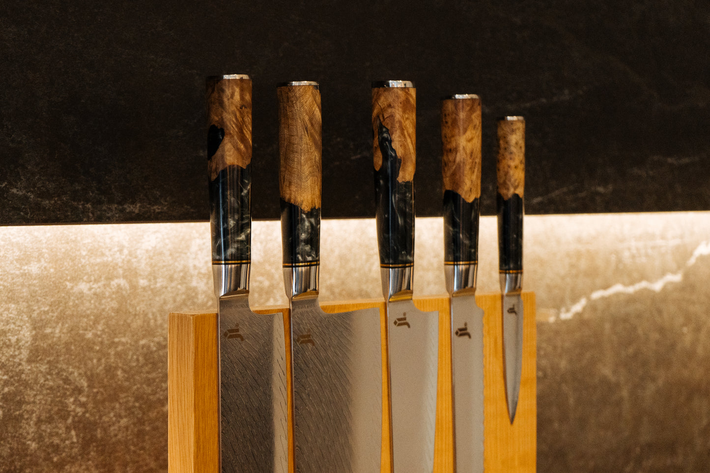 JI 'Tutsu' Full Kitchen damascus Set  (5 Pcs)