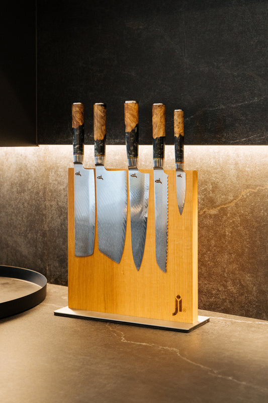 JI 'Tutsu' Full Kitchen damascus Set  (5 Pcs)