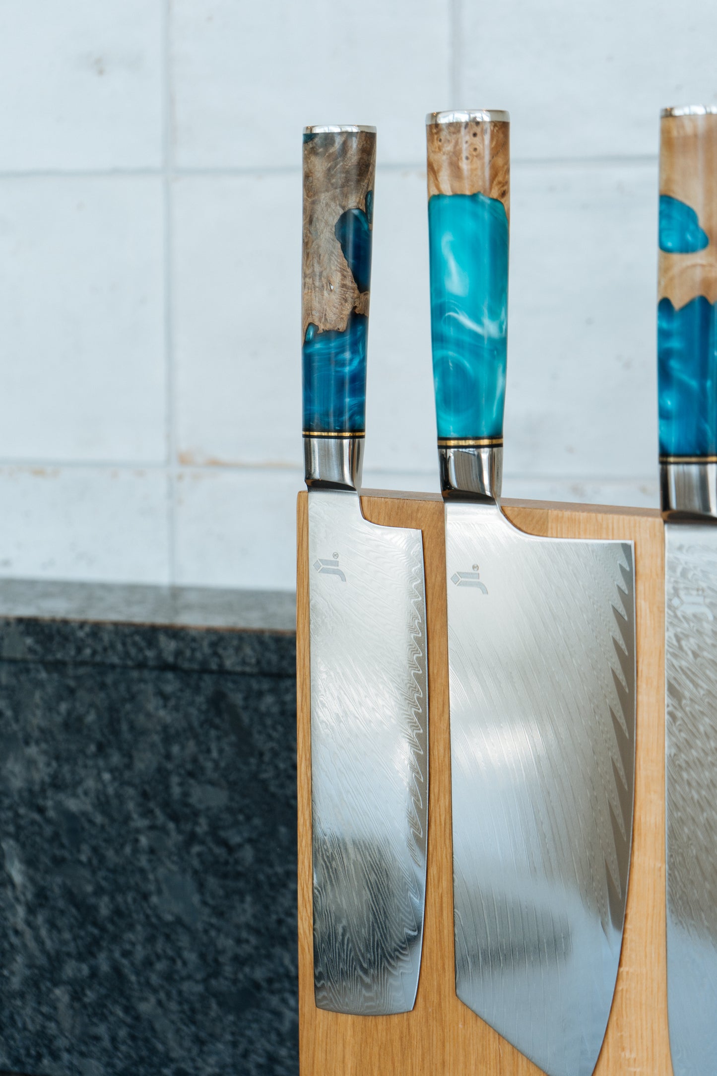 JI 'Ryujin' Full Kitchen Damascus Set (5 Pcs)