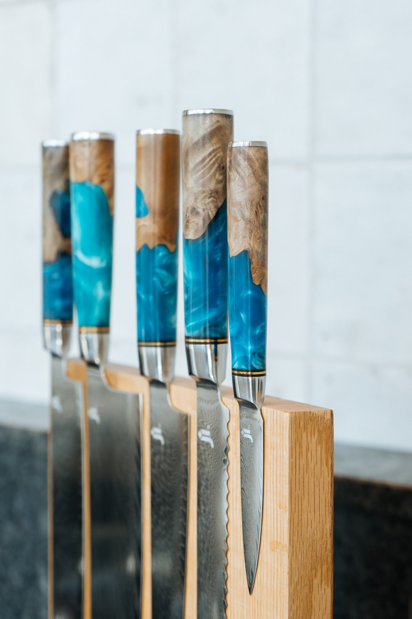 JI 'Ryujin' Full Kitchen Damascus Set (5 Pcs)